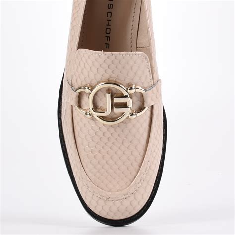 MOCASIN CUERO SNAKE SHINE NUDE Zapatos Bolsas Acessórios I JORGE BISCHOFF ECUADOR