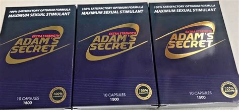 Adam Secret Male Enhancement Capsules Men Sexual Efficiency Enhancer ...