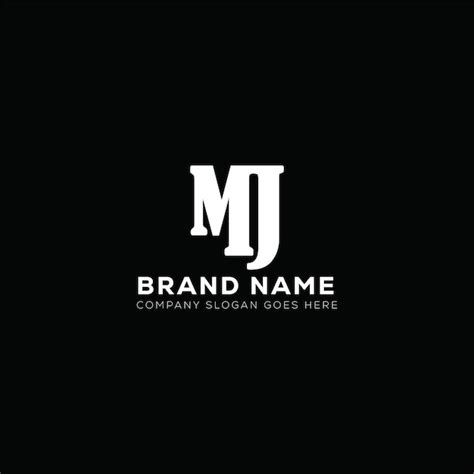 Desenho De Logotipo De Letra Mj Modelo Vetorial De Logotipo Monograma