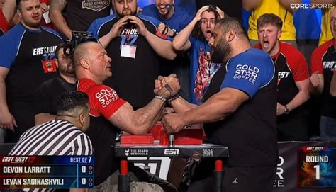 Devon Larratt Vs Levan Saginashvili Arm Wrestling Rematch