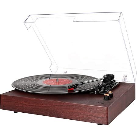 Viflykoo Platine Vinyle Bluetooth Tourne Disque Avec Haut Parleurs