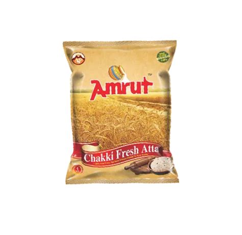 Indian Wheat Amrut Chakki Fresh Atta Kg Packaging Type Packet At Rs