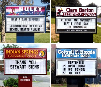 School Signs - LED Signs and Letter Signs for Schools | Stewart Signs