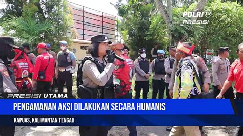 Pengamanan Dan Pengawalan Aksi Damai Dari Kelompok Ormas Perpedayak Dpd