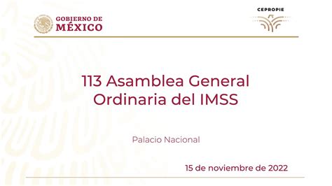 113 Asamblea General Ordinaria Del IMSS 15 De Noviembre De 2022 YouTube