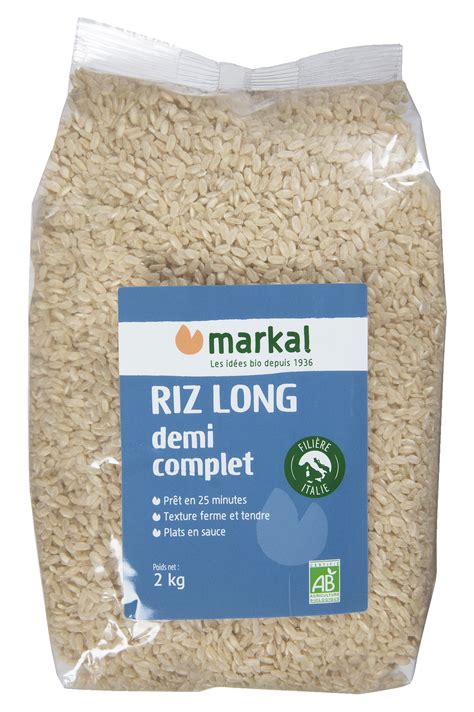 Riz Long Demi Complet Bio Markal