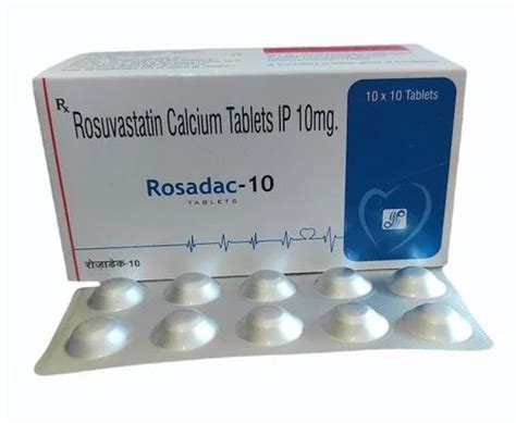 10mg Rosuvastatin Calcium Tablets IP At Rs 95 00 Box Rosuvastatin