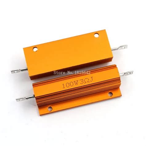 RX24 100W 3R 3RJ 100 Watt Metal Shell Aluminium Gold Resistor High