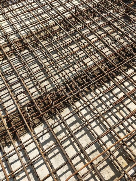 Steel Reinforcement Bars Are Arranged According To The Structural