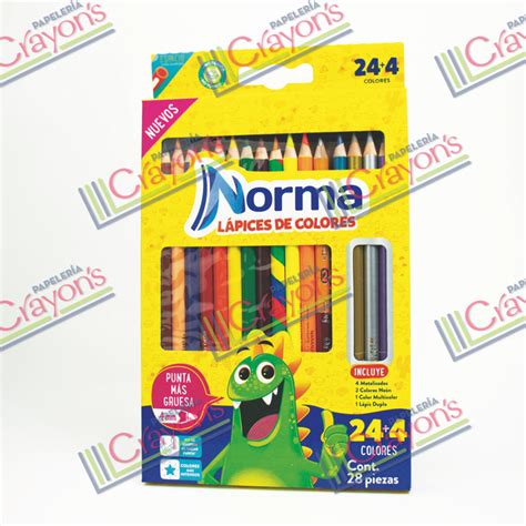 Colores Norma Piezas Papeleria Crayons