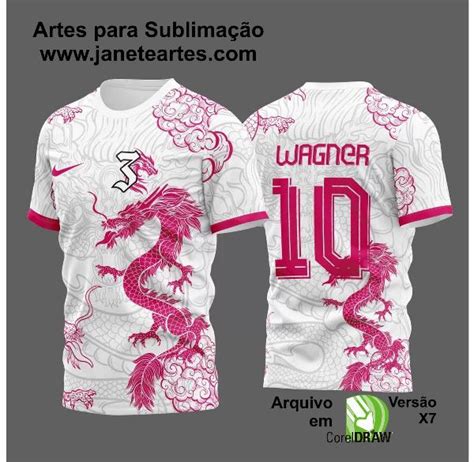 Arte Vetor Camisa Preta E Rosa Interclasse Jogos Internos