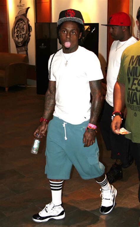 Celebrity Feet Lil Wayne Air Jordan Xi Concord