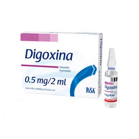 DIGOXINA Sol Iny C 6 AMPTAS 0 5 MG 2 ML DF Meropenem 500mg