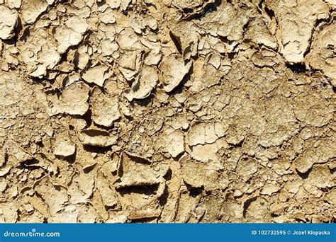 Textura De La Arcilla Crackled En El Desierto Imagen De Archivo