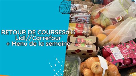 Retour De Courses Lidl Carrefour Id Es De Repas Pour La Semaine