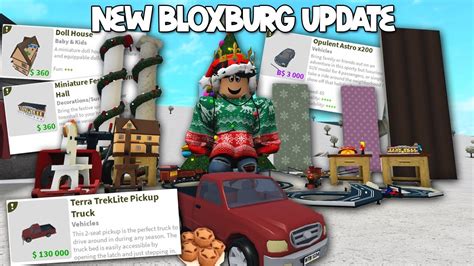 New Bloxburg Christmas Update New Truck Advent Calendar Foods