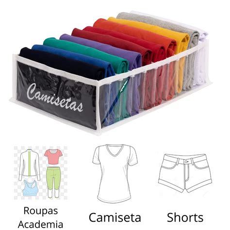 Colmeia Organizadora Gaveta 10 Nichos Organizadores Camisa Meia