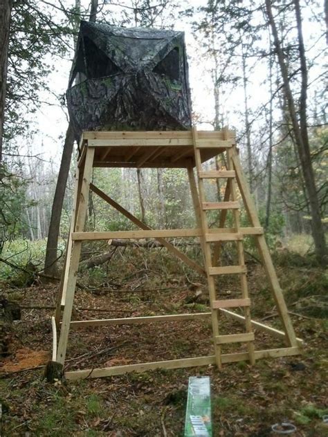 Homemade Elevated Deer Hunting Blinds - Homemade Ftempo