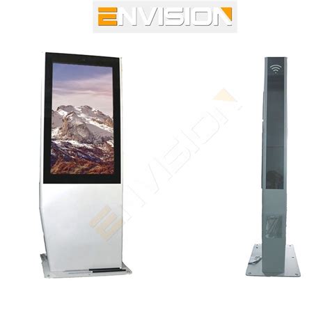 Inch Info Capacitive Touch Kiosk Totem Double Side Solar Outdoor