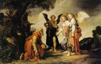 Pieter Lastman Hagar And The Angel