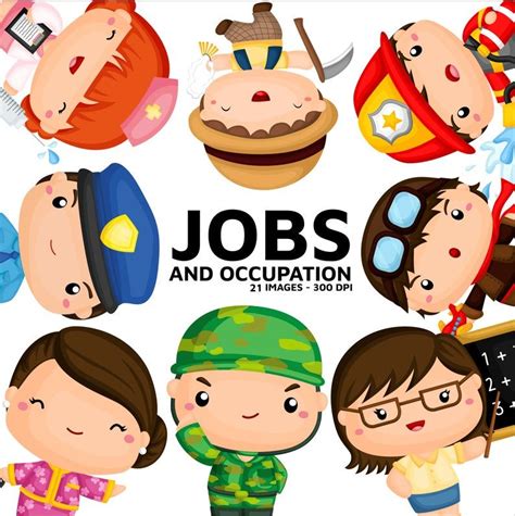 Job And Occupation Clipart Cute Job Clip Art Profession Clipart