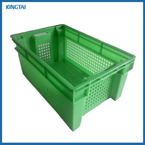 New Design Mesh Turnover Box Basket Plastic Crate Vented Crate And