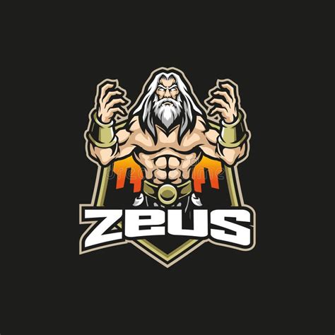 Vector De Diseño De Logotipo De Mascota Zeus Con El Concepto De