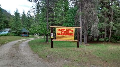 Lemon Creek Pioneer Campground Slocan Valley British Columbia