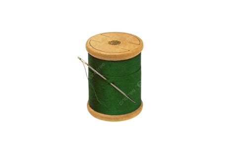 Spool Of Thread And Needle Isolated Thread Bright Macro Object Png