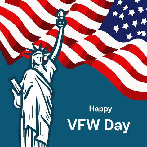 Free Happy Vfw Day Vector Template Edit Online And Download