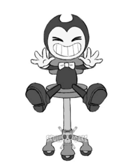 Bendy Ink Machine Cartoon Horror Happy Smile 