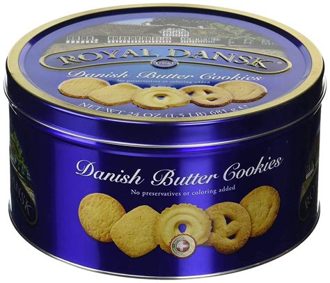 Royal Dansk Danish Cookies Tin butter 24 Ounce