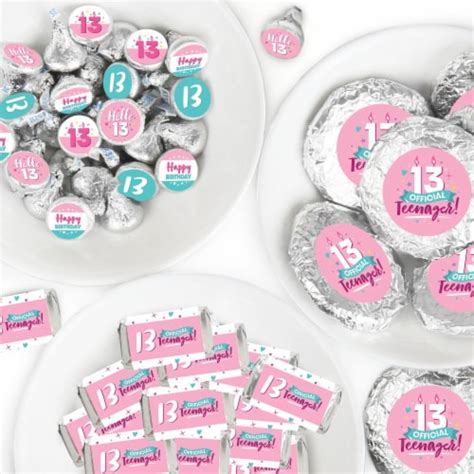 Big Dot of Happiness Girl 13th Birthday - Official Teen Party Candy ...