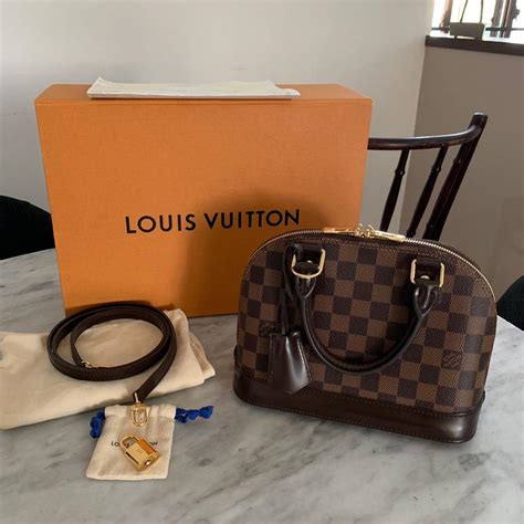 Louis Vuitton Alma Bb Damier Ebene Bag Luxury Bags Wallets On Carousell