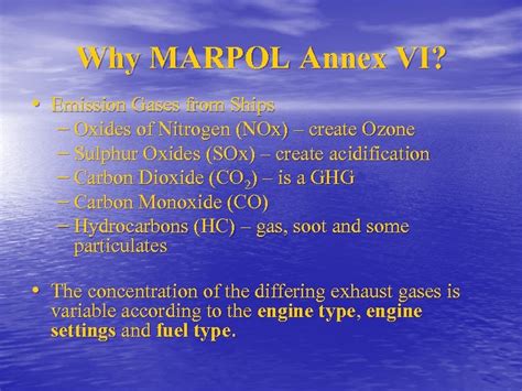 Marpol 73 78 Annex Vi Regulations For The Prevention