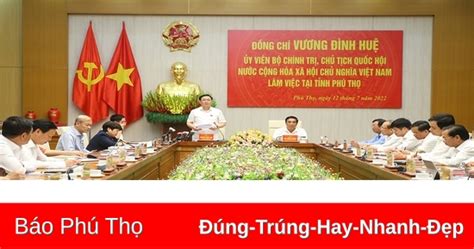 Chairman Of The National Assembly Vuong Dinh Hue Works With The