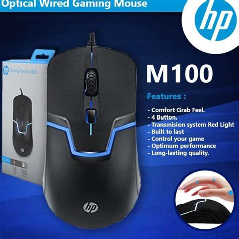 Jual Upgrade Hp M100 Mouse Gaming Kabel Rgb Usb Original Optical 3d