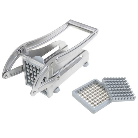 French Fry Cutter With 2 Blades Stainless Steel Po Grandado