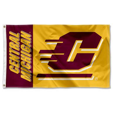 Central Michigan Logo Outdoor Flag - State Street Products