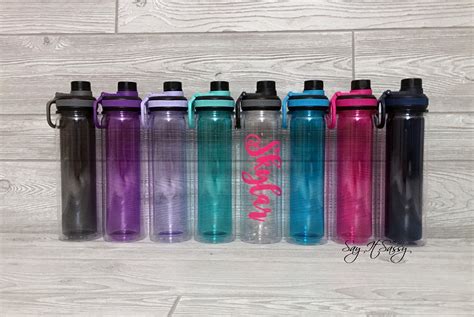 Personalized Water Bottle Sports Bottle 20 Ounce Monogrammed Water