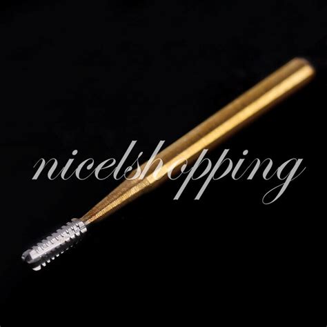 10 Pcs Set High Speed Dental Tungsten Steel FG 1957 Crown Metal Cutting