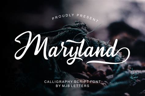 Maryland Font By Mjb Letters · Creative Fabrica