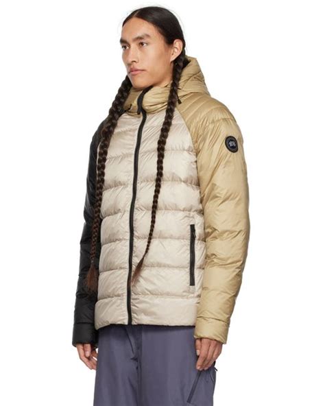 Canada Goose Beige Legacy Reversible Down Jacket In Black For Men Lyst Uk