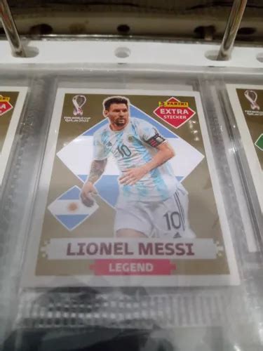 Figurinha Extra Legend Lionel Messi Gold Copa Qatar 2022 R 332 Em