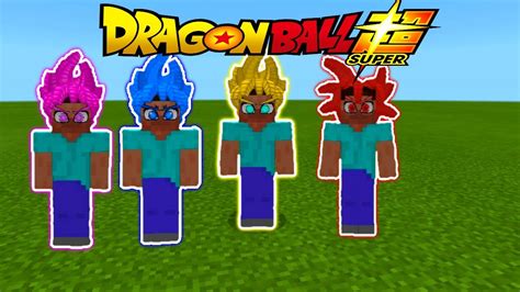 Novo Addon Mod De Dragon Ball Para Minecraft Pe Youtube