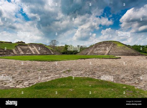 View Of An Ancient Pyramid At The El Tajin Archeological Site In