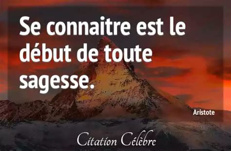 Citation Aristote sagesse Se connaitre est le début de toute sagesse