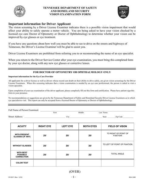 Tennessee Drivers License Form Fill Out Printable Pdf Off