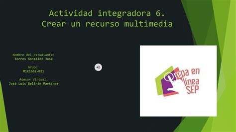 Actividad Integradora 6 Prepa En Linea Sep PPT Descarga Gratuita