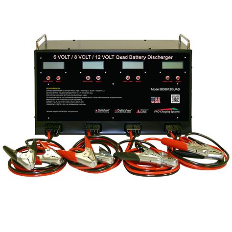 Bd6812quad Pro Charging Systems 6v 8v 12v 4 Bank Battery Discharger